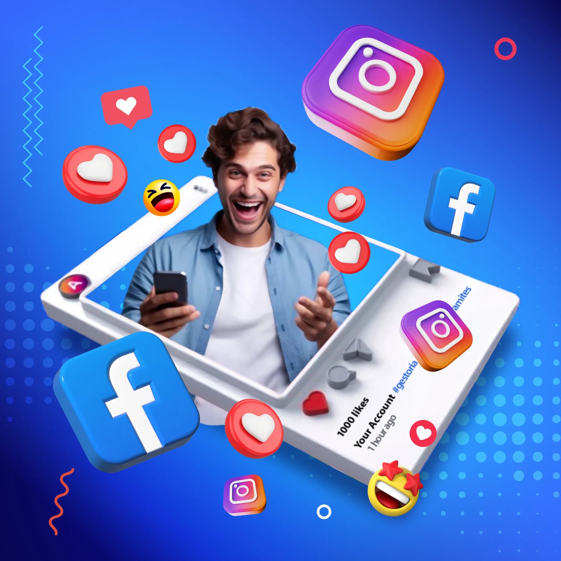 Redes Sociales view 1